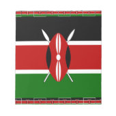 Kenia Kenyan Flags Notitieblok (Voorkant)
