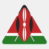 Kenia Kenyan Flags Sticker (Voorkant)