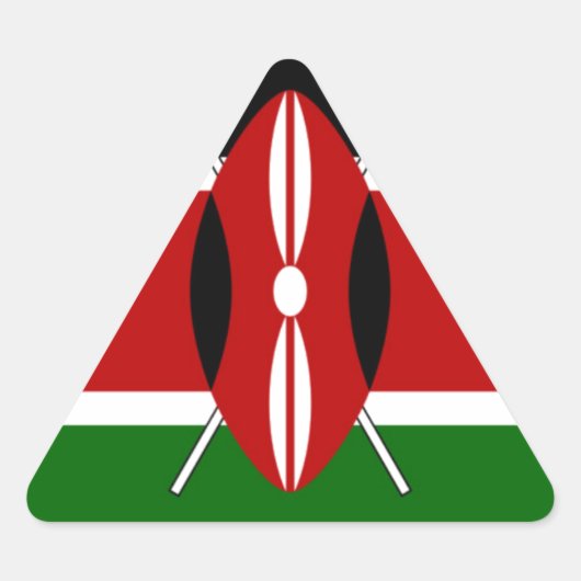 Kenia Kenyan Flags Sticker (Voorkant)
