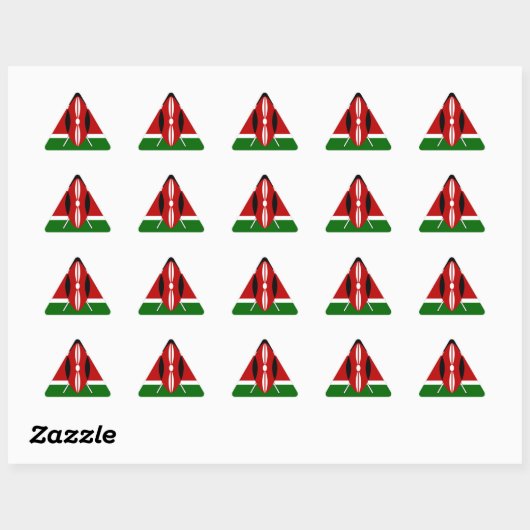 Kenia Kenyan Flags Sticker (Vel)