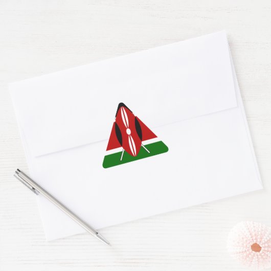 Kenia Kenyan Flags Sticker (Envelop)