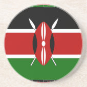 Kenia Kenyan Flags Zandsteen Onderzetter (Voorkant)