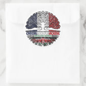 Kenia Kenyan French Tree Roots Flag Ronde Sticker (Tas)