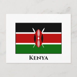Kenia (Kenyan) Vlag Briefkaart