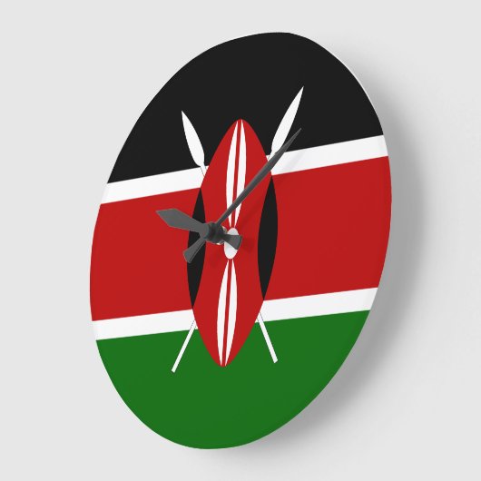 Kenia (Kenyan) Vlag Grote Klok (Hoek)