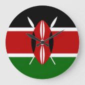 Kenia (Kenyan) Vlag Grote Klok (Voorkant)