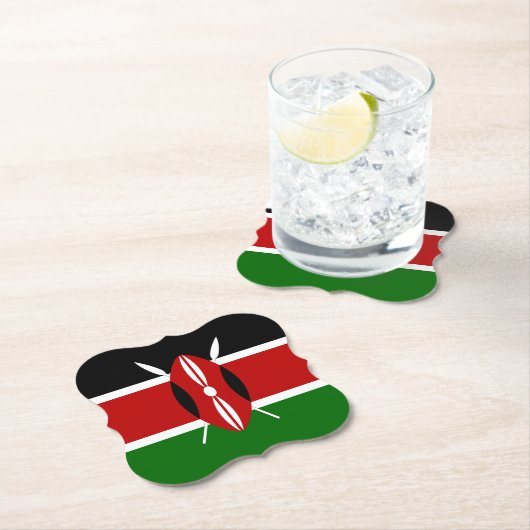 Kenia (Kenyan) Vlag Kartonnen Onderzetters (Insitu)