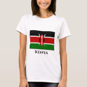 Kenia (Kenyan) Vlag T-shirt (Voorkant)