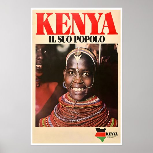 Kenia Kunst Afrikaanse Print Afrika Reisposter Haa (Voorkant)