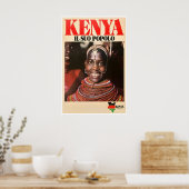 Kenia Kunst Afrikaanse Print Afrika Reisposter Haa (Keuken)
