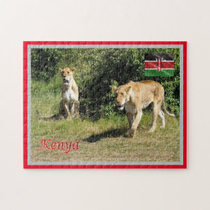 Kenia - Lionesses - Legpuzzel