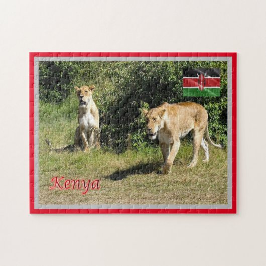 Kenia - Lionesses - Legpuzzel (Horizontaal)