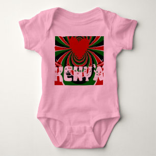 Kenia Lovely hart Kleding Kinder Baby Doekpakken Romper