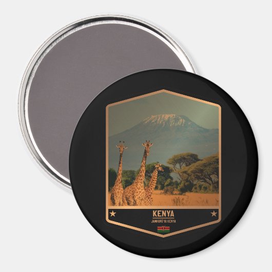 Kenia Magneet (Voorkant / Achterkant)