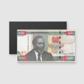 Kenia Magnetische Kaart met 500 shilling-biljet (Voorkant / Achterkant)