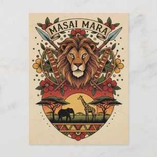 Kenia Masai Mara Briefkaart
