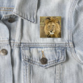 Kenia Masai Mara Vierkante Button 5,1 Cm (In situ)