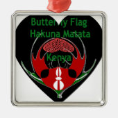 Kenia Metalen Ornament (Voorkant)