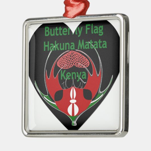 Kenia Metalen Ornament (Links)