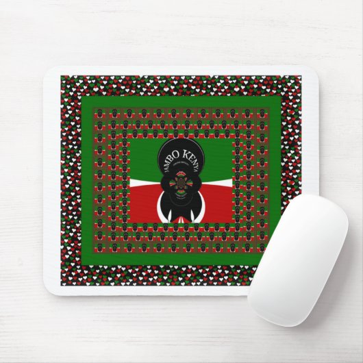 Kenia mooie heetten muismat (Met muis)