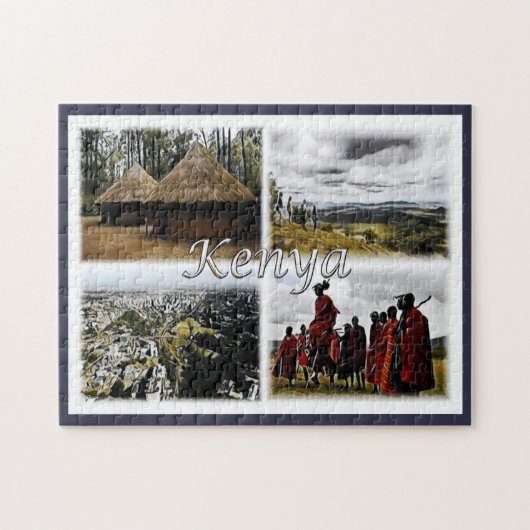 Kenia - Mosaic - Legpuzzel (Horizontaal)