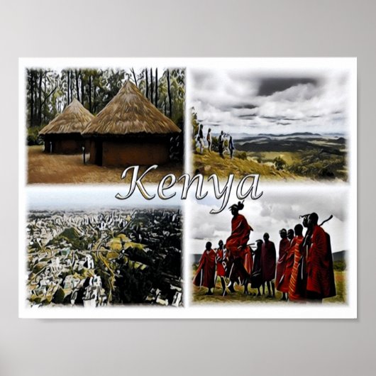 Kenia - Mosaic - Poster (Voorkant)