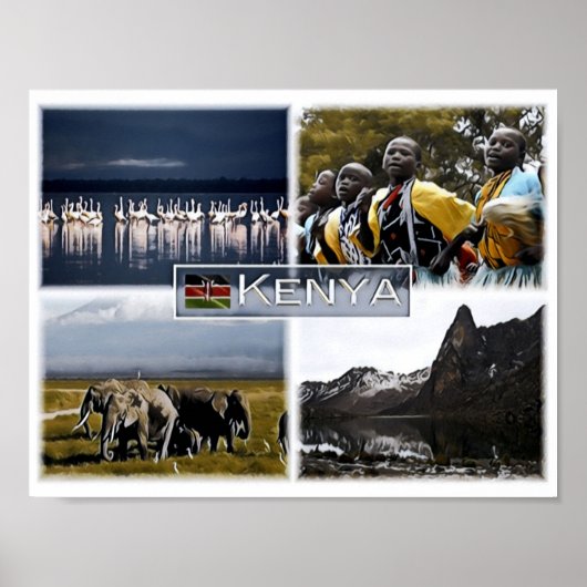 Kenia - Mosaic - Poster (Voorkant)