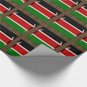 Kenia Naadloze Miniatuur Vlaggen Grens Lijsten Art Cadeaupapier (Hoek)