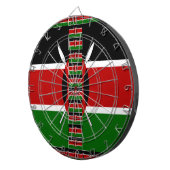 Kenia Naadloze Miniatuur Vlaggen Grens Lijsten Art Dartbord (Voorkant Rechts)