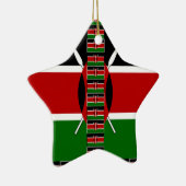 Kenia Naadloze Miniatuur Vlaggen Grens Lijsten Art Keramisch Ornament (Rechts)