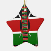 Kenia Naadloze Miniatuur Vlaggen Grens Lijsten Art Keramisch Ornament (Links)