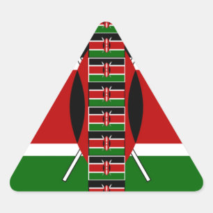 Kenia Naadloze Miniatuur Vlaggen Grens Lijsten Art Sticker