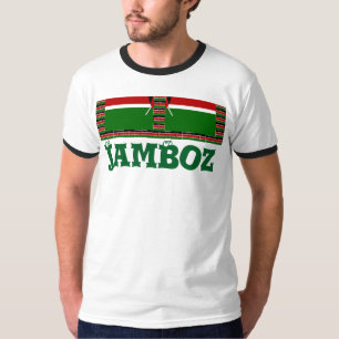 Kenia Naadloze Miniatuur Vlaggen Grens Lijsten Art T-shirt