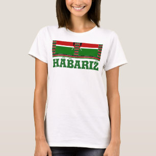 Kenia Naadloze Miniatuur Vlaggen Grens Lijsten Art T-shirt