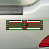 Kenia Naadloze Vlaggen Grens Lijsten Art Print Bumpersticker (Op auto)