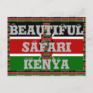 Kenia Nairobi Briefkaart Horizontale Sjabloon