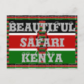 Kenia Nairobi Briefkaart Horizontale Sjabloon (Voorkant)