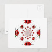 Kenia Nationaal Vlaggenschild Kaleidoscoop Patroon Briefkaart (Voorkant / Achterkant)