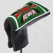 Kenia National Flag kleuren Golfheadcover (3/4 voorkant)