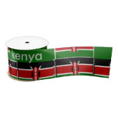 Kenia National Flag kleuren XOXO Satijnen Lint (Spoel)