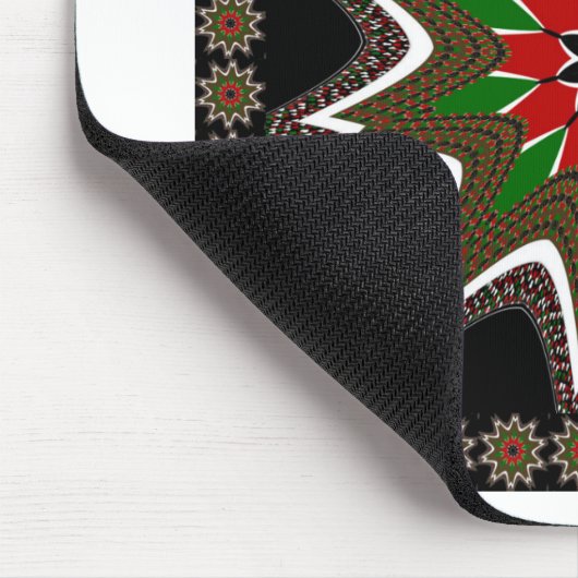 Kenia Nationale vlag Kleuren Patroon Art Design Muismat (Hoek)