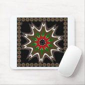 Kenia Nationale vlag Kleuren Patroon Art Design Muismat (Met muis)