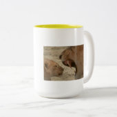 Kenia Nice Day Safari Reizen heerlijk inspirerend Tweekleurige Koffiemok (Voorkant rechts)