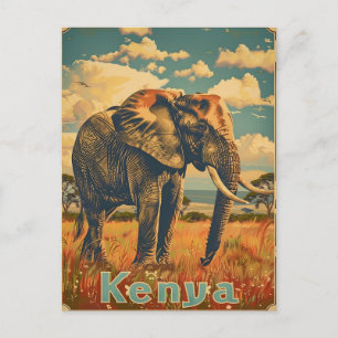 Kenia Olifant  Briefkaart