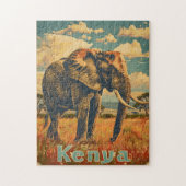 Kenia Olifant  Legpuzzel (Verticaal)