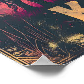 Kenia Olifant Sunset Poster (Hoek)