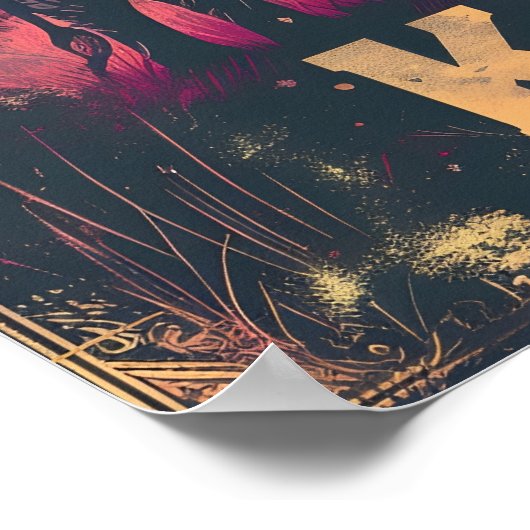 Kenia Olifant Sunset Poster (Hoek)