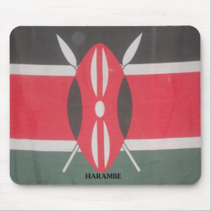 Kenia Patriotic National Color Customize Product Muismat