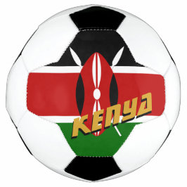 Kenia patriottisch Football & Keniaanse vlag/sport Voetbal