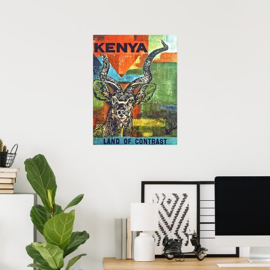 Kenia Poster (Thuiskantoor)